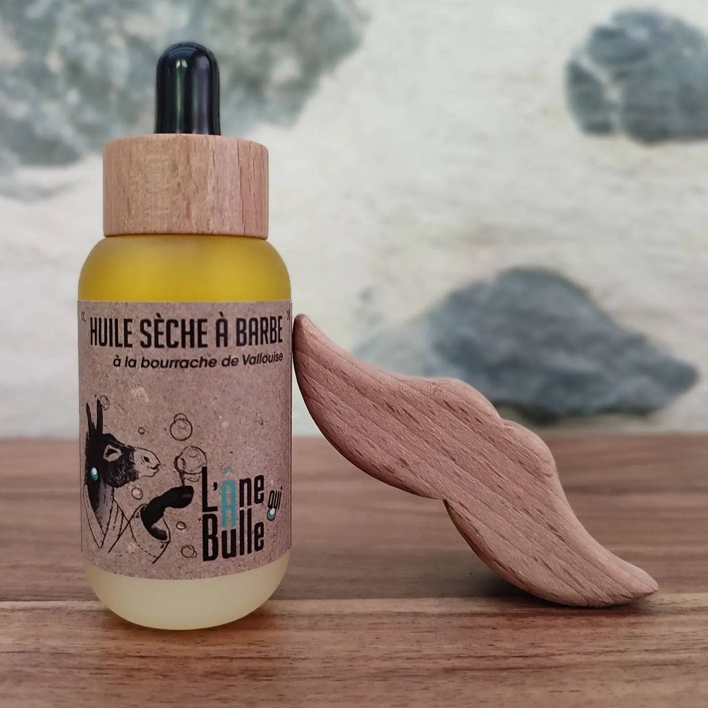 Huile sèche à barbe à la Bourrache de Vallouise