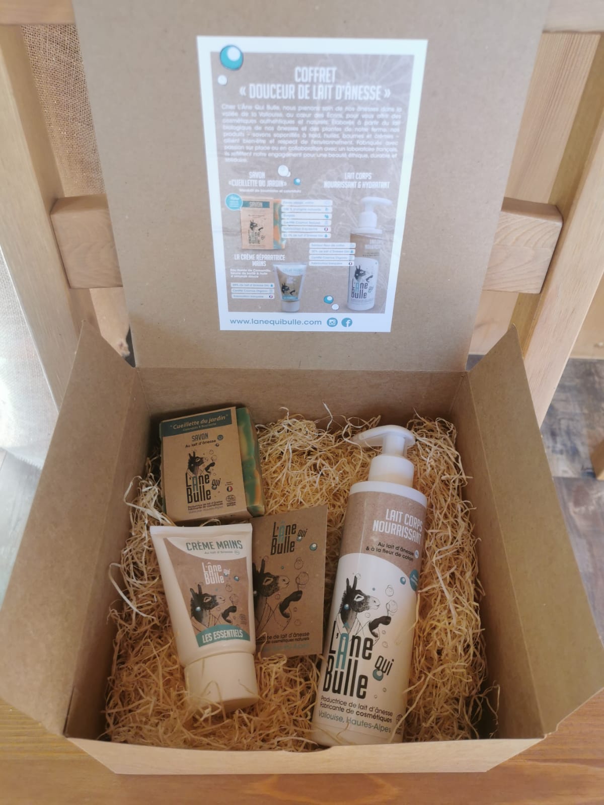 Coffret "Douceur de lait d'ânesse"